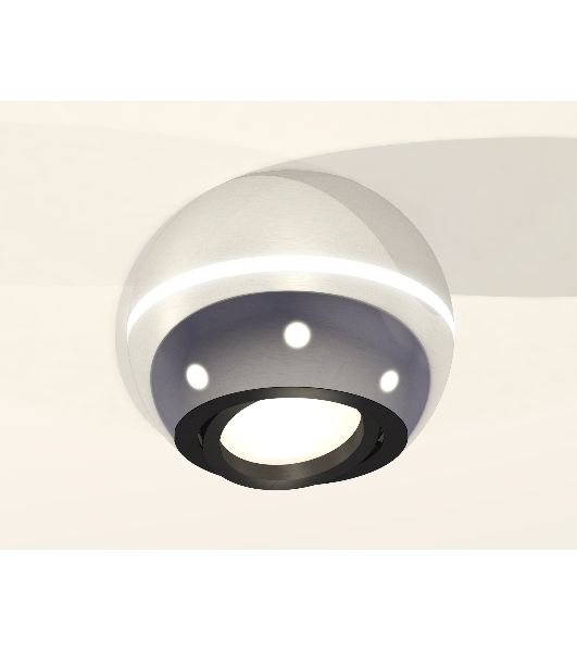 Светильник Ambrella Light XS1104010 PSL/PBK серебро полированное/черный полированный MR16 GU5.3 LED 3W 4200K (C1104, N7002)