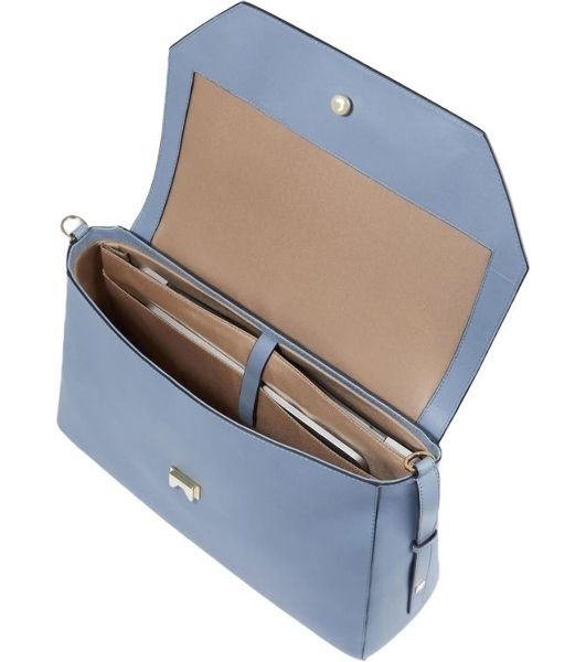 Деловая сумка женская Piquadro Circle BD6778W92/AZ3 с отделением для ноутбука 14" голубая натур.кожа