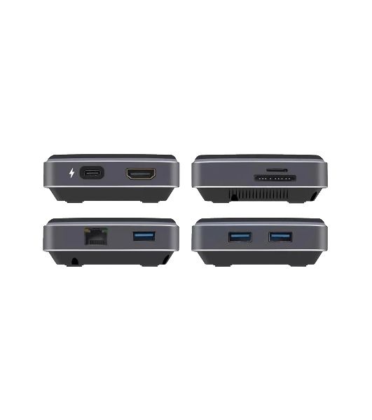 Распределитель Infobit iHub 901W 9 подключений через 1 кабель USB-С