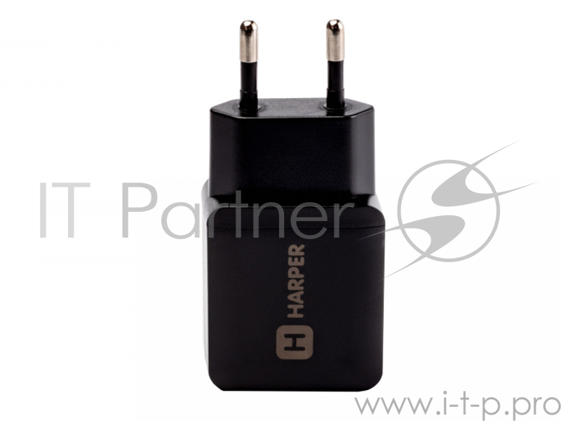 Сетевое зарядное устройство Harper WCH-8220 черный 2xUSB 2.4A