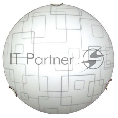 Светильник НПБ 01-60-130 "Оазис" d250 М15 1х60Вт E27 IP20 мат. бел. /клипса зол. (инд. упак.) Элетех 1005204960