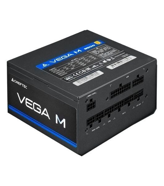 Блок питания Chieftec Vega M PPG-850-C (ATX 3.1, 850W, 80 PLUS GOLD, Active PFC, 135мм fan, Gen5 PCIe, Full Cable Management) Retail
