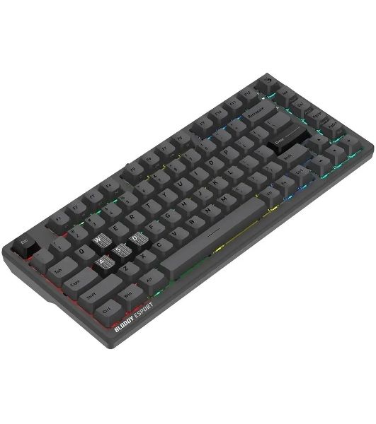 Клавиатура A4Tech Bloody MS76 проводная, USB Type-A, темно-серый