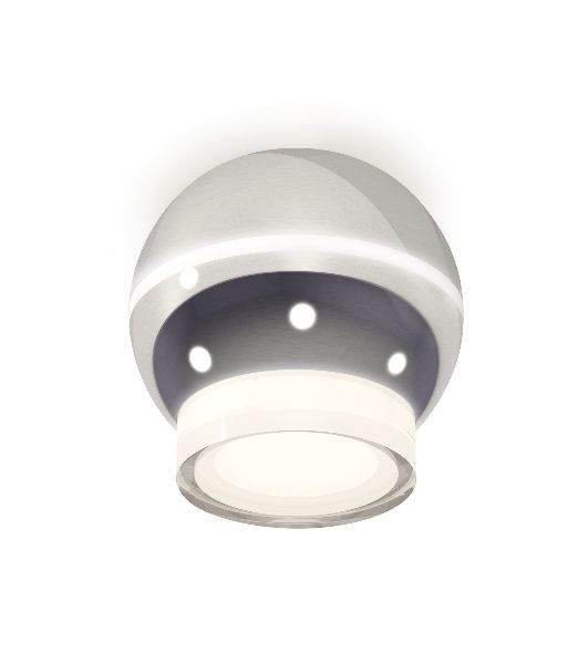 Светильник Ambrella Light XS1104031 PSL/FR серебро полированное/белый матовый MR16 GU5.3 LED 3W 4200K (C1104, N7160)