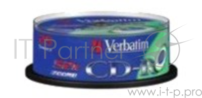 Диск CD-R Verbatim 700Mb 52x Cake Box (25шт) (43432)
