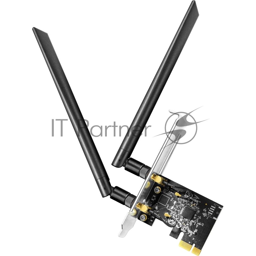 Беспроводной адаптер PCI-E Wi-Fi ,Cudy WE1300, AC1300, низкопроф. планка в комплекте
