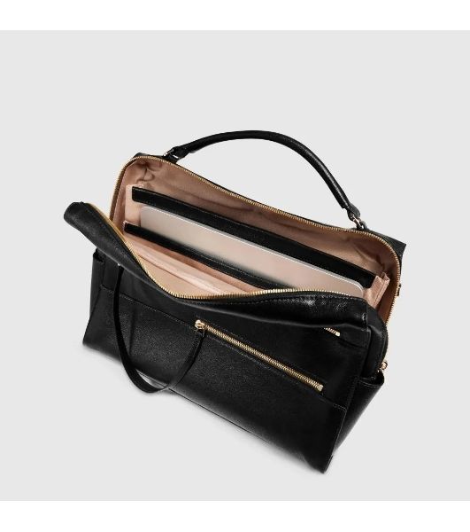 Деловая сумка Piquadro Patricia CA6774W140/N с отделением для ноутбука 14" черная натур.кожа
