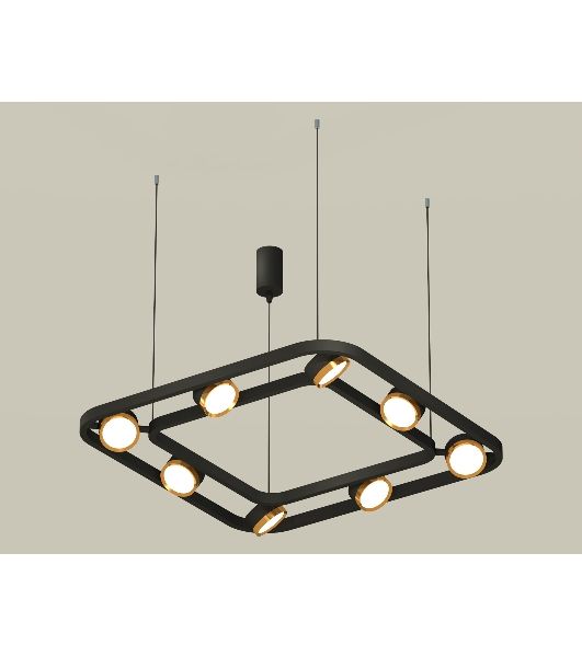 Светильник Ambrella light XB9182102/8 SBK/PYG черный песок/золото желтое полированное GX53 (C9182, N8124)