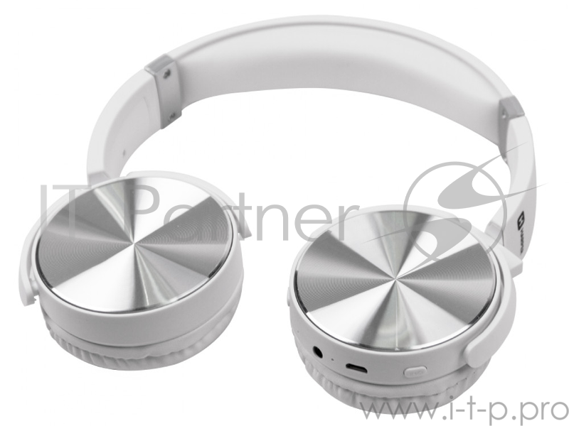 Беспроводные/проводные наушники Harper HB-217 белый, накладные, Bluetooth + проводной, складная конструкция, до 5 ч