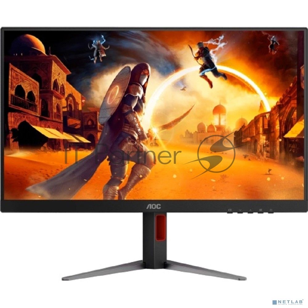 Монитор 27" AOC Q27G4Z IPS 2560x1440, 260 Гц, 1 мс, 16:9, 350 кд/м², HDMI 2.0, DP 1.4, 3.5 Jack, FreeSync, Flicker-Free, VESA 100x100, черный/красный