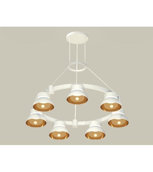 Светильник Ambrella light XR92031402/7 SWH/PYG/CL белый песок/золото желтое полированное/прозрачный GX53 (A9203, C9236, N8144)