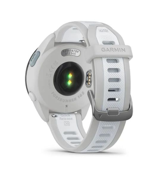 Умные часы Garmin Forerunner 165, 1.3" AMOLED, 5G, Wi-Fi, Bluetooth, NFC, WR50, белый / серый