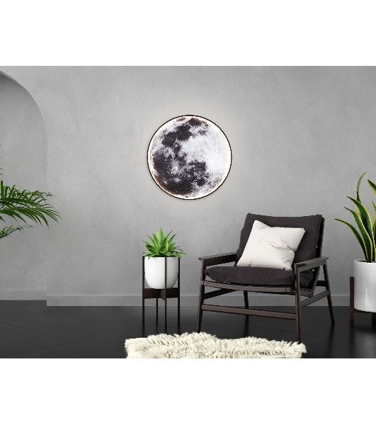 Настенно-потолочный светодиодный светильник Ambrella light FW11114 BK черный 38W LED 3000-6400K D600*38