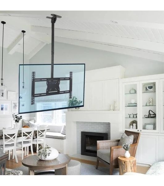 Кронштейн для телевизора Kromax COBRA-4 черный, 15"-75" макс. 65 кг, потолочный, поворот и наклон
