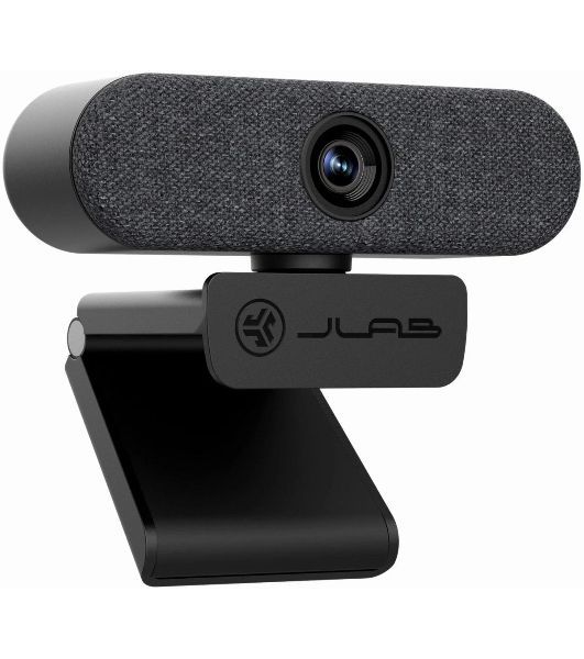 Веб-камера JLab Epic 2560x1440, 30 кадр/с, USB Type-A, микрофон (2 шт), автоматическая фокусировка, автоосвещение, универсальное крепление