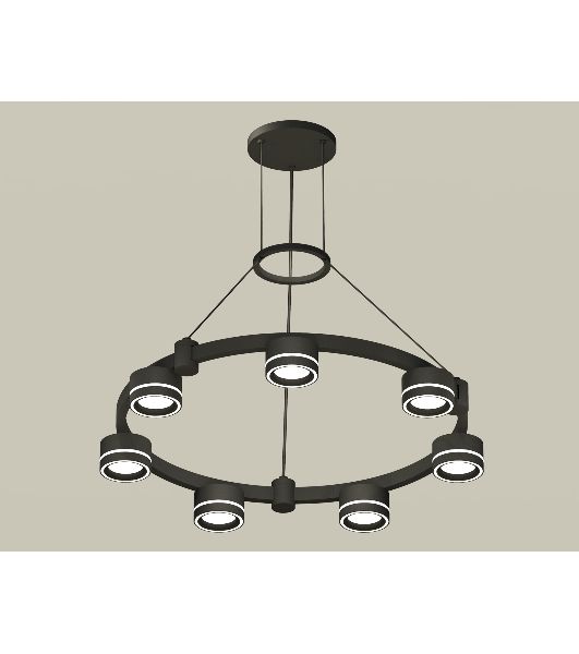 Светильник Ambrella light XR92051601/7 SBK/FR черный песок/белый матовый GX53  (A9205, C9238, N8434)