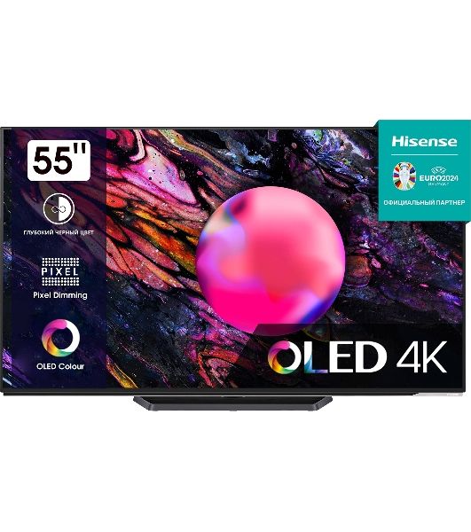 Телевизор Hisense 55" 55A85K черный OLED UHD 120Hz Vidaa