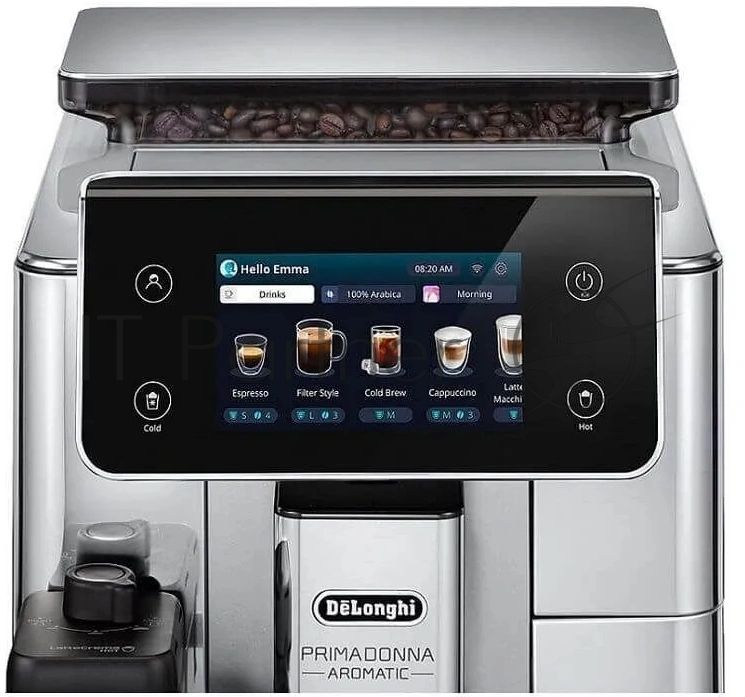 Кофемашина DeLonghi ECAM630.55.SM 1450Вт черный/серебристый