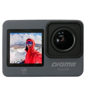 Экшн-камера Digma DiCam 870 серый