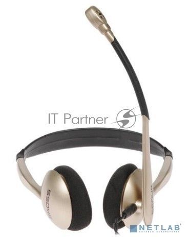 Наушники KOSS CS-100 USB {гарнитура,дуговые,част,д30\16Гц,импеданс 32 Ом,чувствительность 91 дБ  миниразъем, шнур 2,4м}