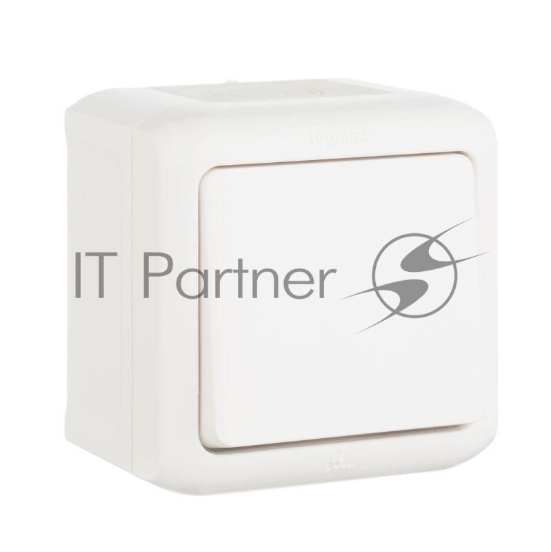 Переключатель одноклавишный IP44 (Белый) Legrand 782304