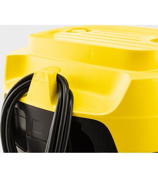Строительный пылесос Karcher WD 3 S V-17/4/20 желтый, 1000 Вт, уборка сухая/сбор воды, пылесборник мешок/контейнер, 17 л