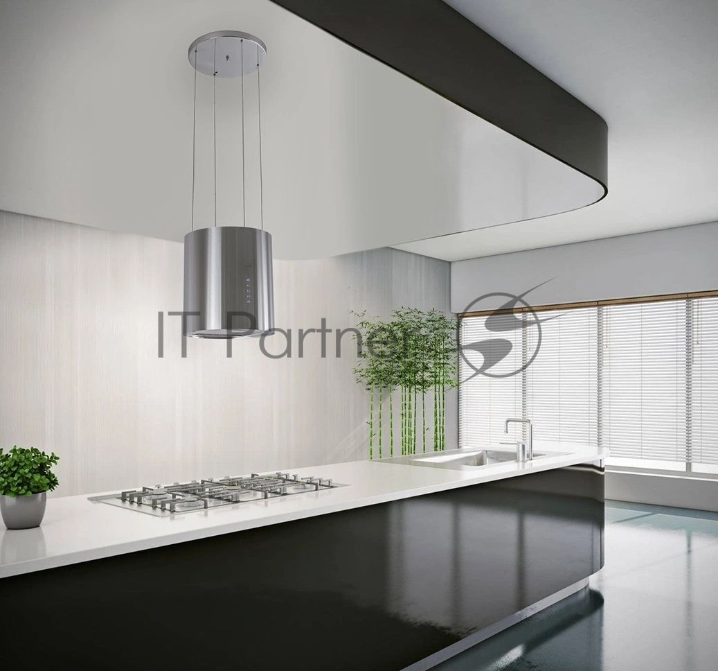 Вытяжка каминная MBS Petunia 135 Island Inox нержавеющая сталь управление: кнопочное (1 мотор)