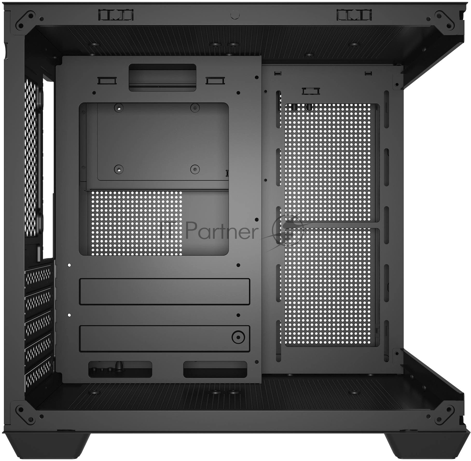 Компьютерный корпус Bloody CC-121 черный без БП mATX 7x120мм 1xUSB 2.0 1xUSB 3.0 audio