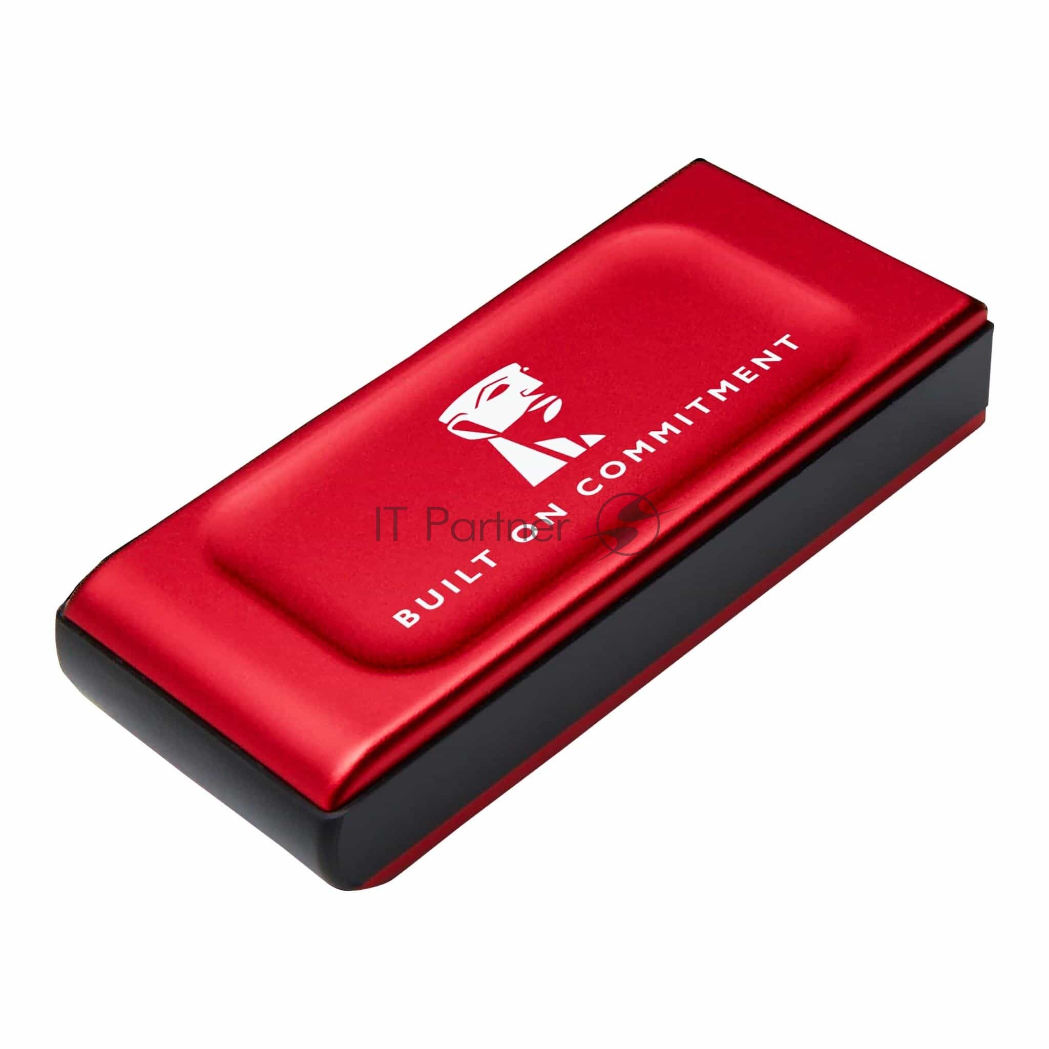 Внешний SSD Kingston XS1000, 2TB, USB 3.2 Gen 2 Type-C, R/W 1050/1000, красный