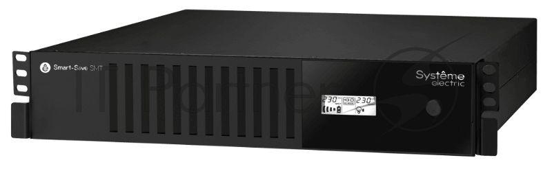 Источник бесперебойного питания Smart-Save SMT Systeme Electric 1000 ВА, монтаж в стойку 2U, 230 В, 6 розеток IEC C13, SmartSlot, AVR, LCD, USB HID