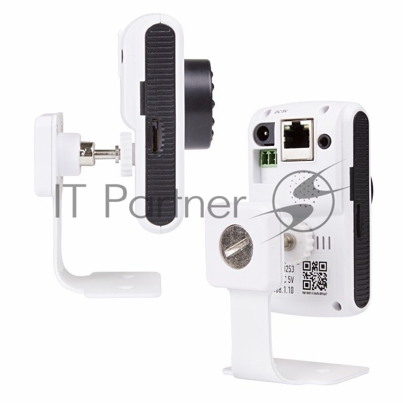 Видеокамера IP Rexant с ИК подсветкой, Матрица 1/4" OmniVision CMOS 1 Мп, Разрешение: 1280*720P (25к/с), Объектив 3,6 мм, ИК-подсветка до 15 м (11 ИК-диодов, Встроенный Wi-Fi, Рабочие температуры -10~+50, Питание 5В DC (Адаптер в комплекте).)