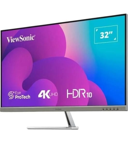 Монитор ViewSonic 31.5" VX3276-4K-MHD-2 серебристый VA LED 16:9 HDMI M/M матовая 350cd 178гр/178гр 3840x2160 60Hz DP 4K 6.9кг