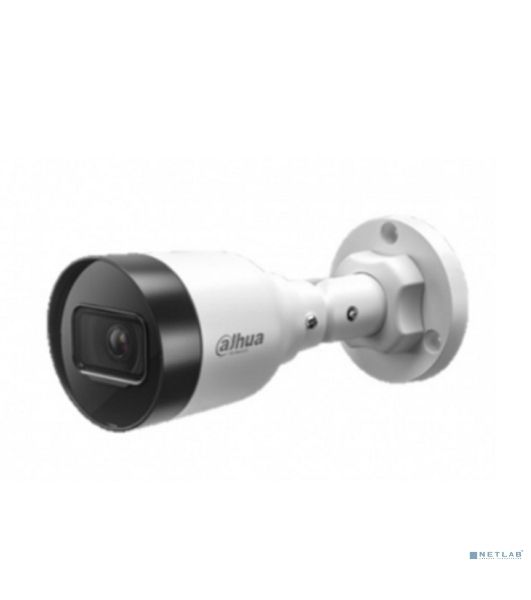 Уличная цилиндрическая IP-видеокамера Dahua DH-IPC-HFW1230S1P-0280B-S6 2Мп, 1/2.8” CMOS, объектив 2.8мм, детектор человка, ИК-подсветка до 30м, IP67, корпус: металл, пластик