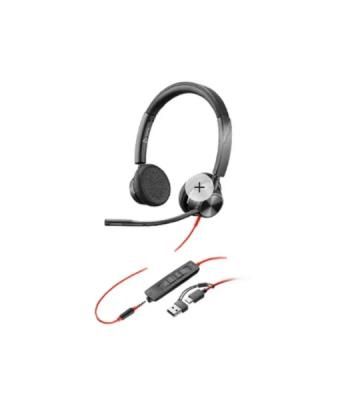 Гарнитура Plantronics Poly 3325 чёрный, проводная, USB