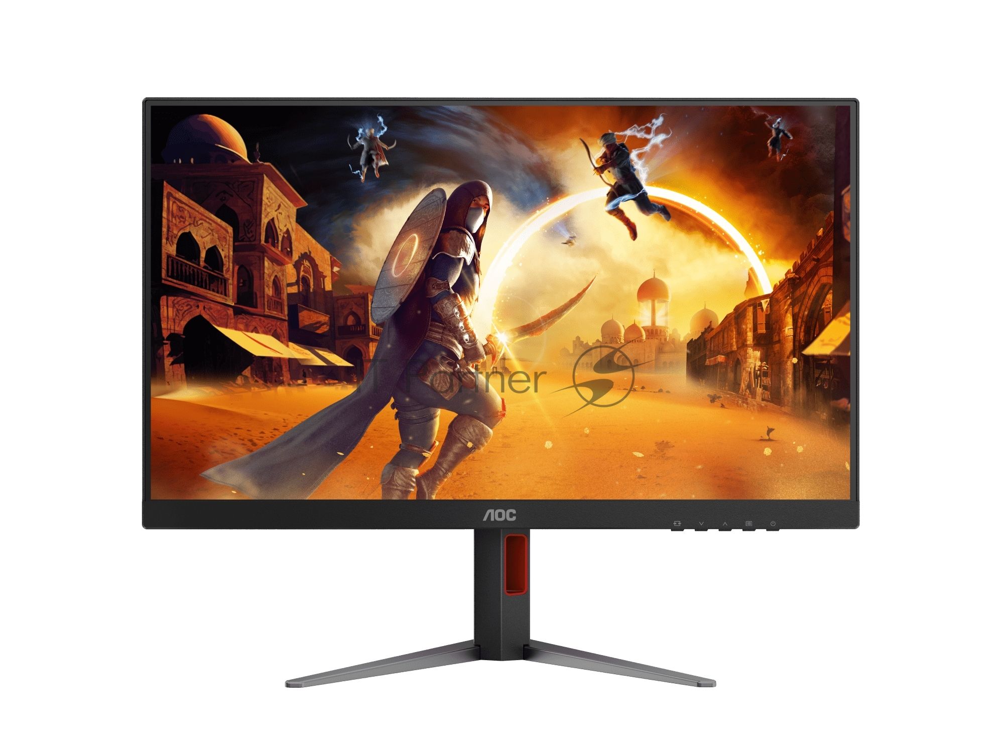 Монитор 27" AOC Q27G4Z IPS 2560x1440, 260 Гц, 1 мс, 16:9, 350 кд/м², HDMI 2.0, DP 1.4, 3.5 Jack, FreeSync, Flicker-Free, VESA 100x100, черный/красный