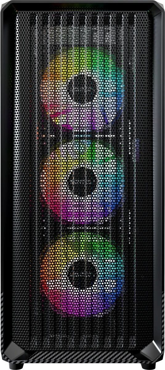 Компьютерный корпус Montech X5 черный без БП ATX 4x120мм 1xUSB2.0 1xUSB3.0 audio bott PSU