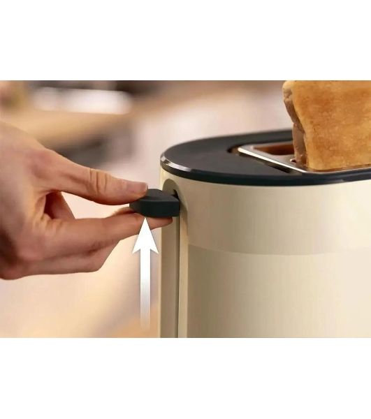 Тостер Bosch TAT2M127 бежевый, 950 Вт, 2 слота
