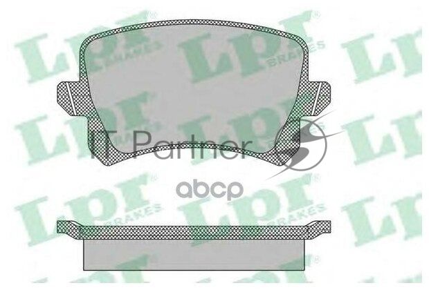 Колодки тормозные задние LPR 05P1390, комплект