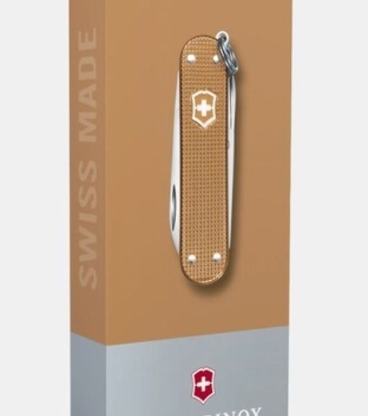 Нож перочинный Victorinox Classic SD Alox LE 2025 Stone Red (0.6221.L25) 58мм 5функц. красный подар.коробка