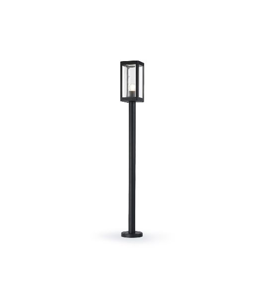 Светильник Ambrella light ST2425 BK/CL черный/прозрачный IP54 E27 max 40W 110*110*1000