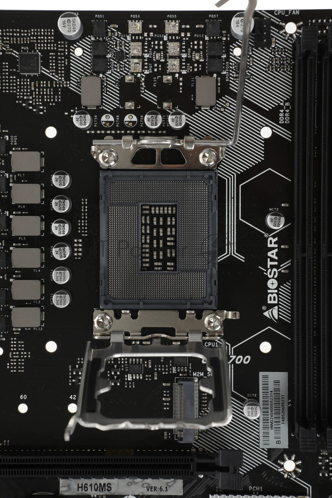 Материнская плата Biostar H610MS, LGA1700, Intel H610, 2xDDR4, 4xSATA, 1xM.2, 1xPCIe 4.0 x16, 1xPCIe 3.0 x1, 1xHDMI, 1xDisplayPort, 1x 1Gb LAN, 1xUSB 3.2 Gen 1, 4xUSB 2.0, 3x3.5 мм, 7.1, microATX