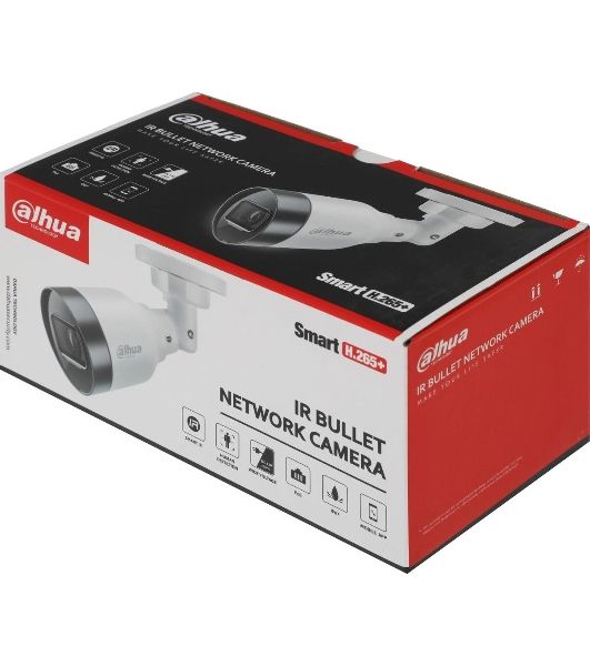 Уличная цилиндрическая IP-видеокамера Dahua DH-IPC-HFW1230S1P-0280B-S6 2Мп, 1/2.8” CMOS, объектив 2.8мм, детектор человка, ИК-подсветка до 30м, IP67, корпус: металл, пластик