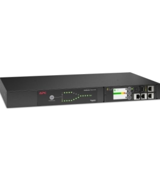 Стоечный автоматический переключатель ввода резерва APC Rack ATS, 230V, 16A, C20 in, (8) C13 (1) C19 out