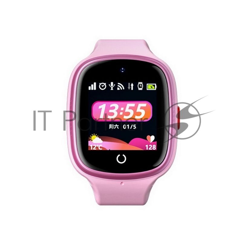 Детские умные часы Havit KW10, 1.4", GPS, 4G, IP67, розовый