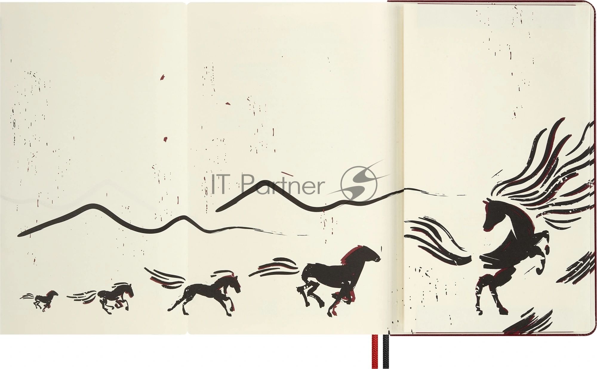 Блокнот Moleskine LIMITED EDITION ГОД ЛОШАДИ LECNYHRSQP060B 130х210мм обложка текстиль 176стр. линейка бордовый