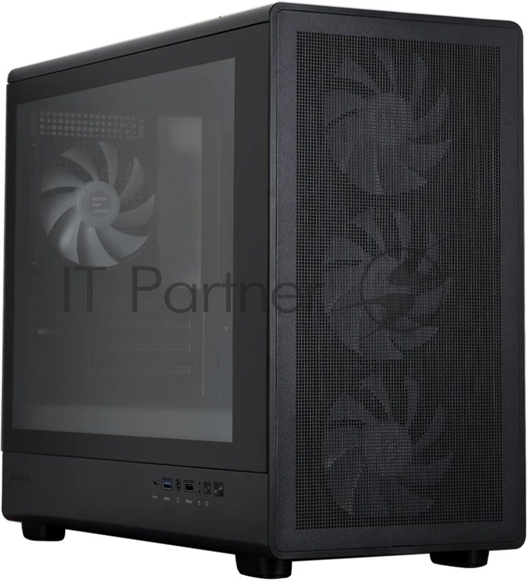Компьютерный корпус ZALMAN M5, MATX, BLACK, WINDOW, 1xCombo (3.5'' or 2.5''), 1x3.5", 2x2.5", 1xUSB2.0, 1xUSB3.0, 1xUSB Type-C, FRONT 3x120мм ARGB, REAR 1x120мм ARGB
