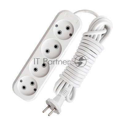 Удлинитель 4х3 м без заземл. 10А IP20 Е-204 АБС-пл. ПВС 2х0.75 UNIVersal 9631968