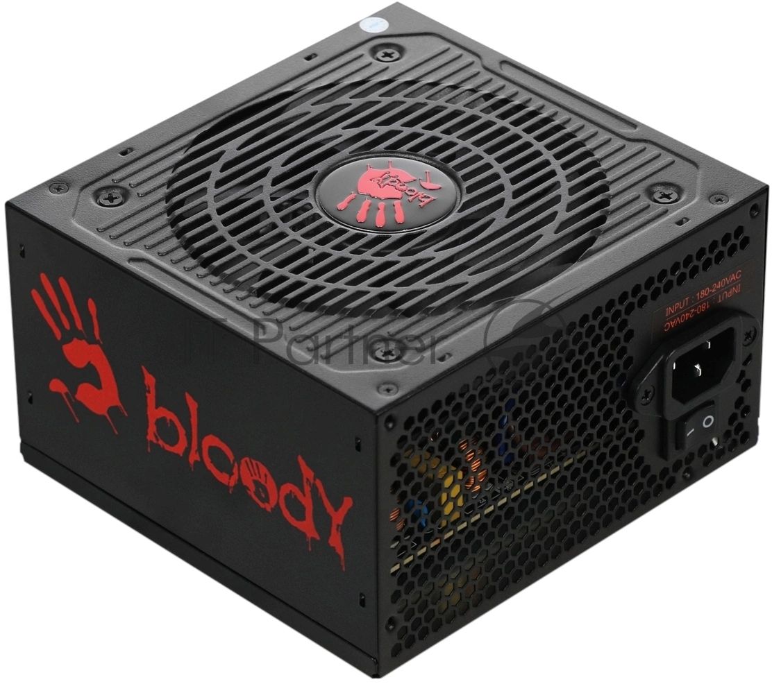 Блок питания Bloody BD-PS700W, 700Вт, 80 PLUS WHITE, 120мм, черный