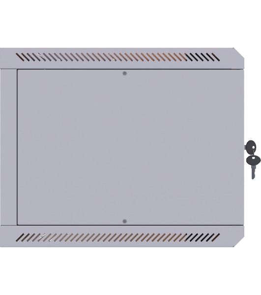 Шкаф коммутационный Suprlan (05-1506) настенный 15U 600x600 мм пер. дв. стекл направл. под закл. гайки 70 кг RAL 7035 535 мм 29.7 кг 750 мм