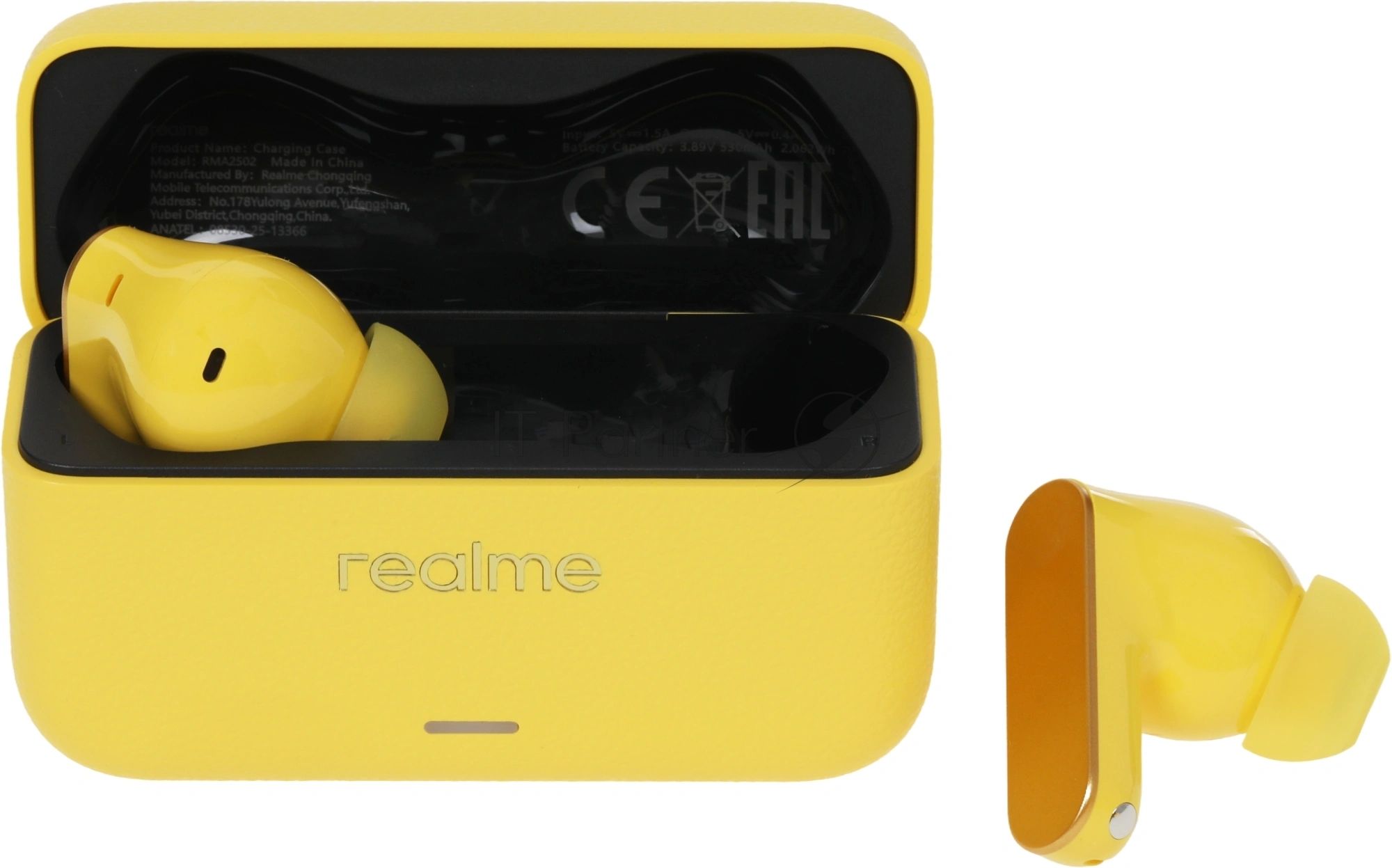 Наушники TWS Realme Buds T500 Pro желтый, внутриканальные, Bluetooth, активное шумоподавление, до 56 ч